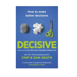 英文原版 行为设计学 决定性 Decisive: How to Make Better Decisions 如何做出更好的决定 成功励志 进口英文正版书籍