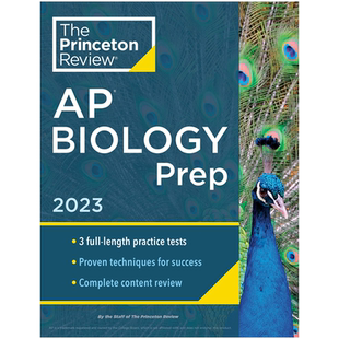 英文原版 普林斯顿评论AP生物学预科教材 Princeton Review AP Biology Prep, 2023 大学备考