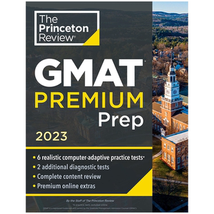 英文原版 普林斯顿评论 经企管理研究生入学考试备考指南 2023版 Princeton Review GMAT Premium Prep 研究生院考试准备教材教辅