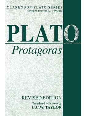 预售【按需印刷】英文原版 Plato Protagoras柏拉图的普罗泰戈拉 牛津大学出版 原版进口正版书籍