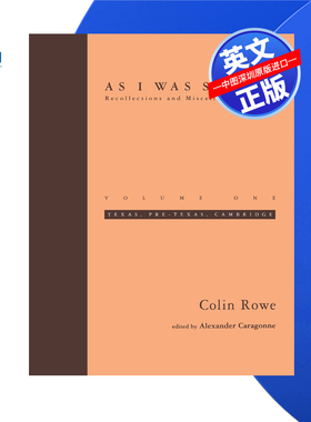 【预售 按需印刷】正如我所说 第一卷 As I Was Saying, Volume 1 科林·罗Colin Rowe进口英文正版书籍