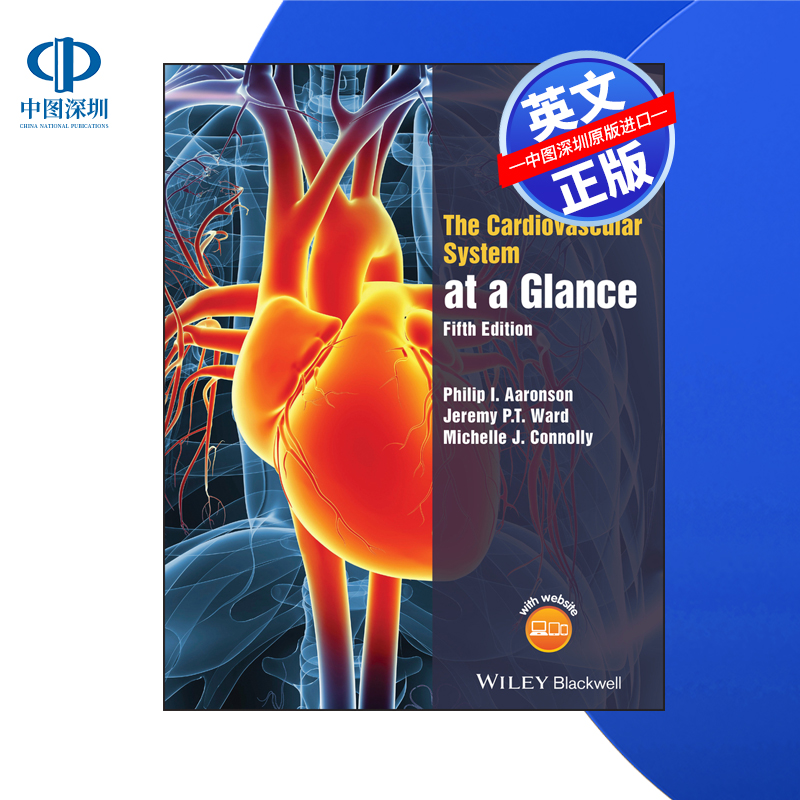 【预售 按需印刷】Wiley出版 心血管系统概览 The Cardiovascular System at a Glance 进口英文正版书籍