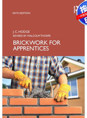 预售【按需印刷】英文原版 学徒砌砖工程 Brickwork for Apprentices 原装进口正版书籍