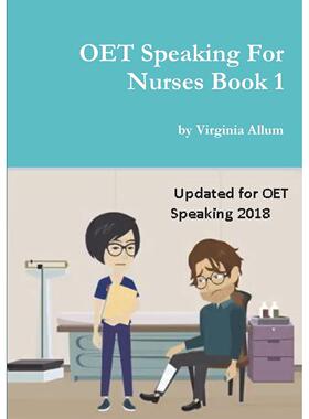 【预售 按需印刷】英文原版 护士用OET口语练习册1 OET Speaking For Nurses Book 1 进口原版正版书籍