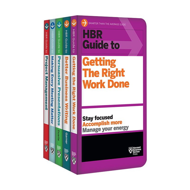 英文原版 哈佛商业评论如何成为一个有效率的经理指南5册套装 HBR Guides to Being an Effective Manager Collection