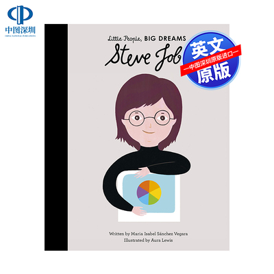 英文原版 小男孩,大梦想 乔布斯 精装 Steve Jobs 名人传记 儿童青少年励志激励明星偶像绘本读物 Little People, BIG DREAMS