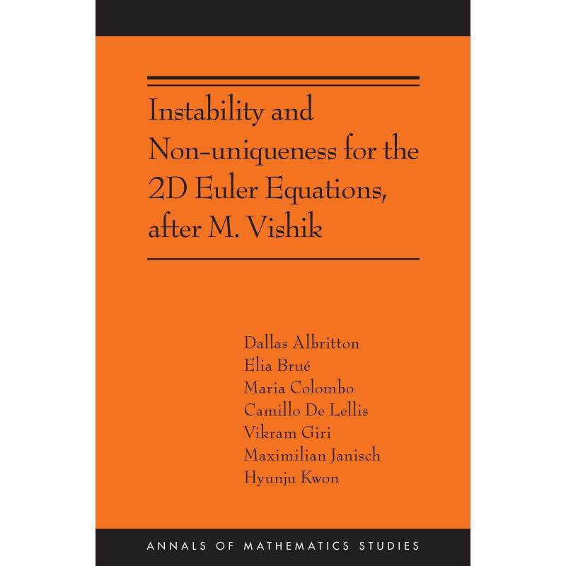 【预售 按需印刷】英文原版 Instability and Non-uniqueness for the 2D Euler Equations  after M. Vishik进口原版正版书籍