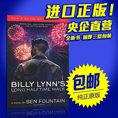 现货英文原版 比利·林恩的中场战事英文书 Billy Lynn Long Halftime Walk李安电影小说