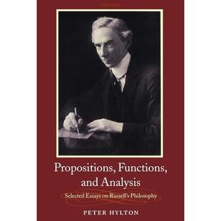 原版 书籍 Propositions Analysis命题 函数与分析 and 英文原版 Functions 进口正版 预售 牛津大学出版 按需印刷