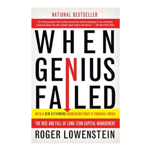 预售英文原版 赌金者 长期资本管理公司的升腾与陨落 When Genius Failed 进口正版书籍 商业书籍