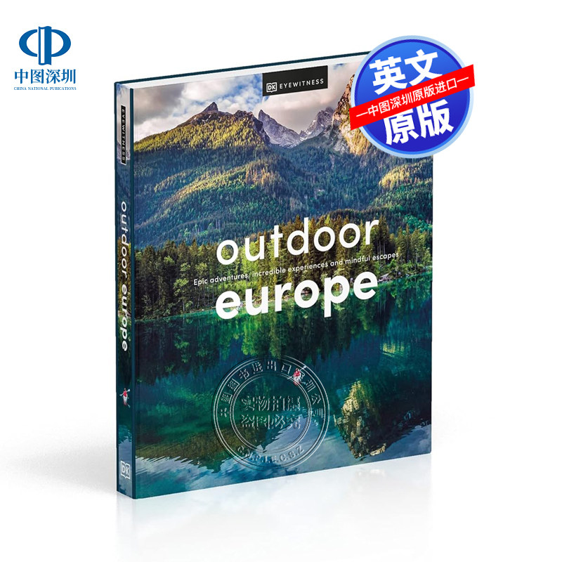 英文原版 Outdoor Europe 欧洲户外体验 DK百科 进口正版 高山风景露营生活 精装图集指南 旅游