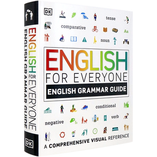 预售英文原版 DK新视觉系列 人人学英语 语法指南 DK-English for Everyone Grammar Guide 图解指南参考手册 自学训练工具书教材