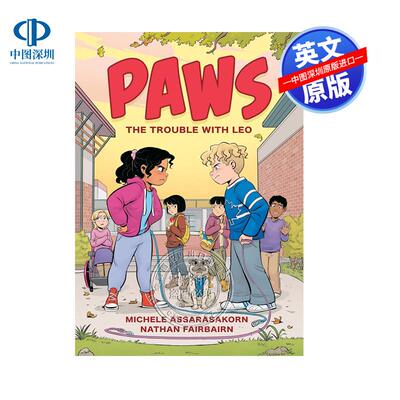 英文原版 萌爪小队 利奥的烦恼 中小学生冬日的友谊故事英语读物 儿童全彩漫画绘本图画书 PAWS: The Trouble with Leo