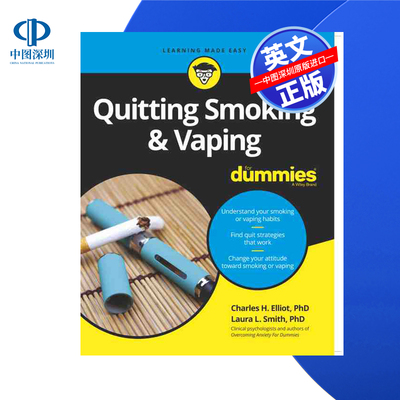 【预售 按需印刷】Wiley出版 戒烟指南 Quitting Smoking & Vaping For Dummies 进口英文正版书籍