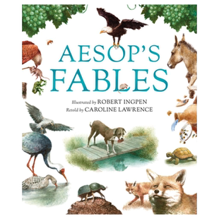 英文原版 罗伯特英潘经典名著插画系列：伊索寓言 精装插图版绘本 Aesop's Fables (Robert Ingpen I儿童青少年文学小说读物
