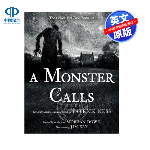 英文原版 小说 A Monster Calls 当怪物来敲门 怪物召唤 恶魔呼唤 电影原著小说 黑白插画版 卡内基金奖 凯特格林威大奖