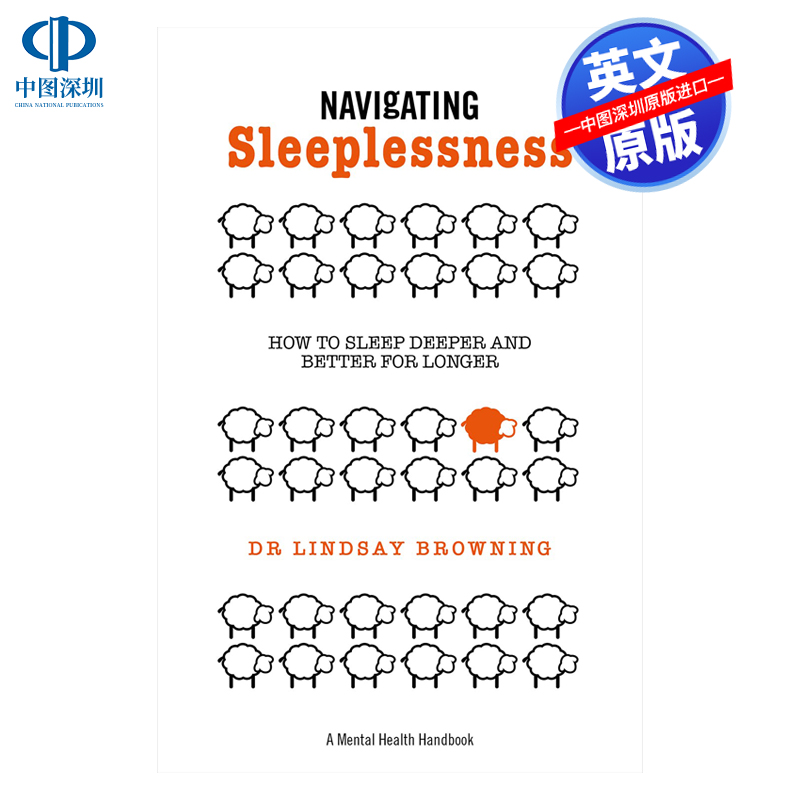 英文原版 导航失眠 Navigating Sleeplessness 如何睡得更深 睡得更久  改善睡眠质量 进口英文版正版书籍