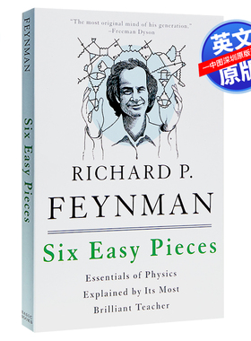 英文原版 费曼讲物理：六步入门 物理学基础科普讲解 Six Easy Pieces 理查德·费曼 六件简单的事