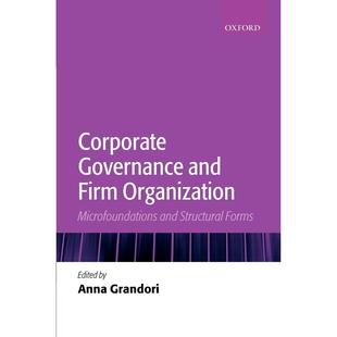 and 书籍 按需印刷 进口正版 Organization原装 Firm Governance 公司治理与企业组织Corporate 英文原版 预售