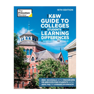 英文原版 K&W针对有学习差异学生的大学指南招生指南科普百科The K&W Guide to Colleges for Students with Learning Differences