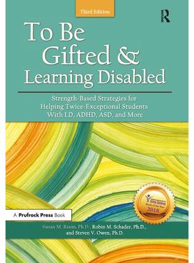 预售【按需印刷】英文原版 具有天赋和学习障碍 To Be Gifted and Learning Disabled 原装进口正版书籍