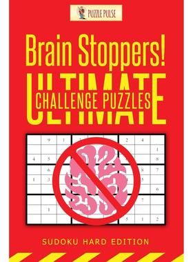 【预售 按需印刷】英文原版 Brain Stoppers! Ultimate Challenge Puzzles进口原版正版书籍