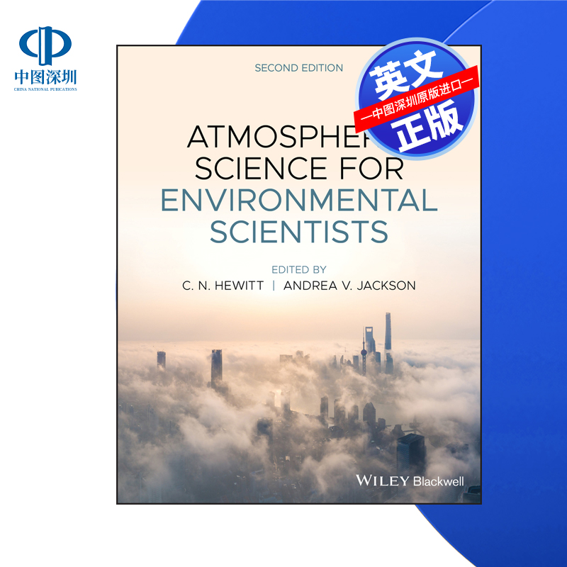 【预售 按需印刷】Wiley出版 面向环境科学家的大气科学 Atmospheric Science for Environmental Scientists 进口英文正版书籍