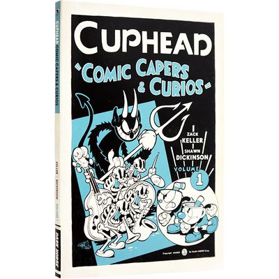 英文原版 茶杯头官方漫画书 Cuphead Volume 1: Comic Capers & Curios 冒险故事小说 黑马出版社