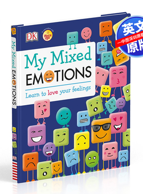 预售英文原版 DK系列 儿童情绪指南 精装 情绪情感认知绘本 My Mixed Emotions Learn to Love Your Feelings 亲子互动