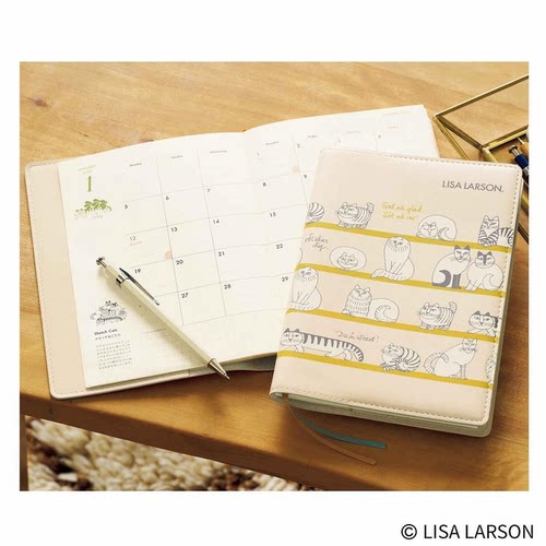 预售【深图日文】リンネル Liniere 2026年1月号增刊 LISA LARSON豪华手帐笔记本 时尚流行杂志 日本原版进口正版书