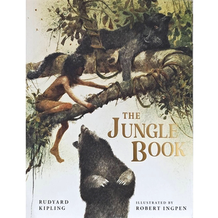 预售英文原版 丛林之书 精装插图版绘本 罗伯特英潘经典名著插画系列 The Jungle Book奇幻森林里的冒险故事 儿童青少年文学小说