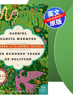 【预售 按需印刷】百年孤独  One Hundred Years of Solitude 全英文版小说 加西亚·马尔克斯代表作 英文正版书籍