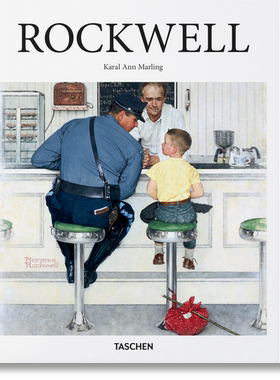 英文原版 Norman Rockwell 诺曼 洛克威尔 艺术绘画作品集画册 20世纪美国画家插画家绘画作品画集 TASCHEN 精装大开本