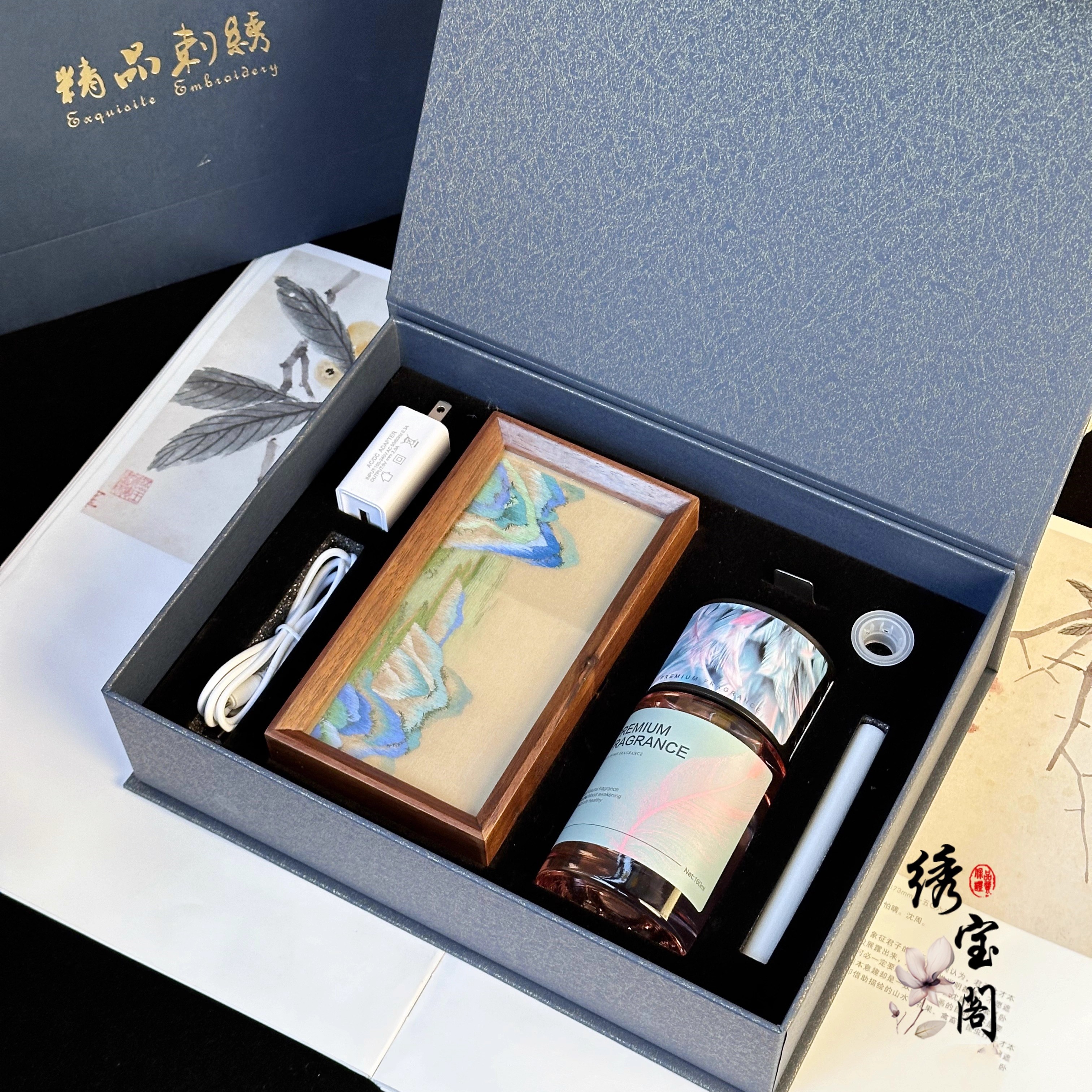 蘇繡緙絲手工雙面繡湘妃竹宮扇