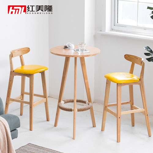 吧台桌实木家用现代简约吧桌