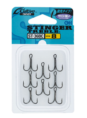 欧纳路亚三本钩ST-36BC船钓鱼钩OWNER三锚钩带倒刺加强型高强度