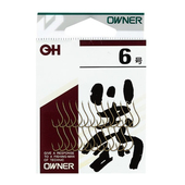 欧纳溪流钩小物钩OWNER川虫钩穿虫钩红虫蚯蚓冬钓鲫鱼带倒刺10104