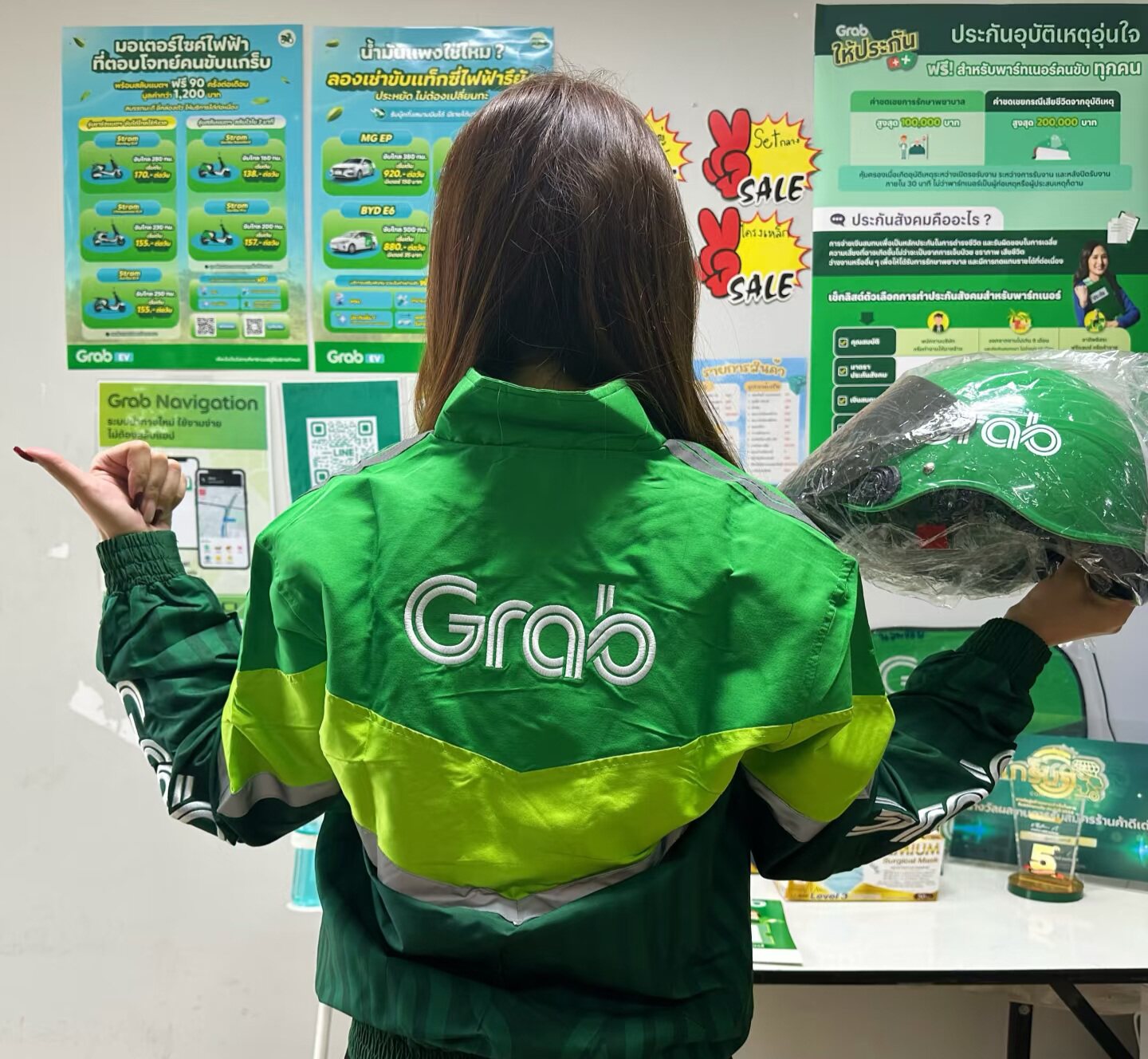 泰国grab衣服 泰版 东南亚网红外套 防晒衣 冲锋衣 夹克男女通用