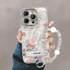 月季花适用苹 果16PROMAX手机保护壳iphone15/14PRO新款华为mate60精孔羽纱壳荣耀200/Pura70小米15Reno13/S2