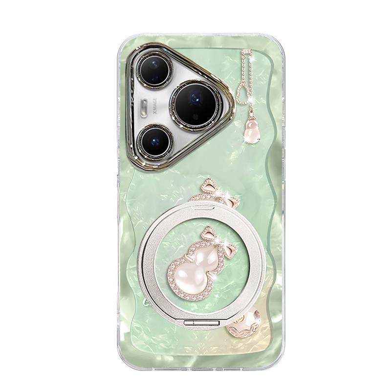 适用好运葫芦华为pura80pro+手机壳p70Ultra高级感p60art专用p50E羽纱ins风p40爆款30新款女镜头膜防摔保护套