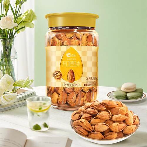 Open mouth almonds net content 400g canned  400g罐装