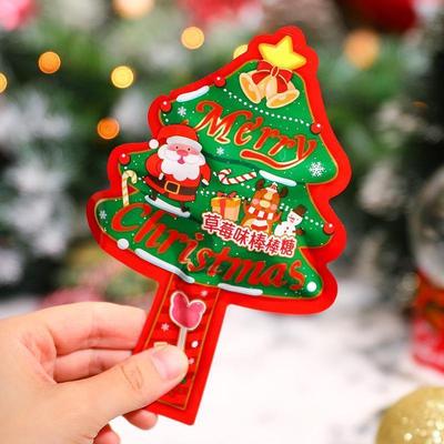Christmas lollipop hard candy for children 圣诞节棒棒糖硬糖