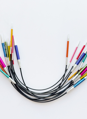 Knitpro  zing彩铝环形针袖子针棒针毛衣针手工编织毛线工具全套