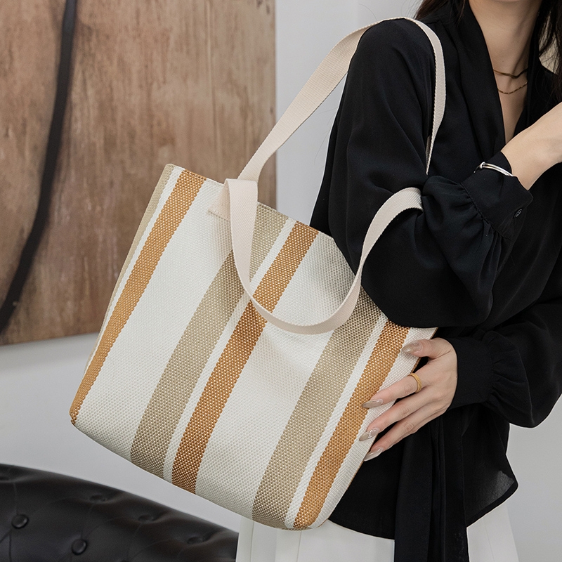 女士托特百搭上班上课TCUOH大容量直邮包包新款帆布通勤时尚腋下