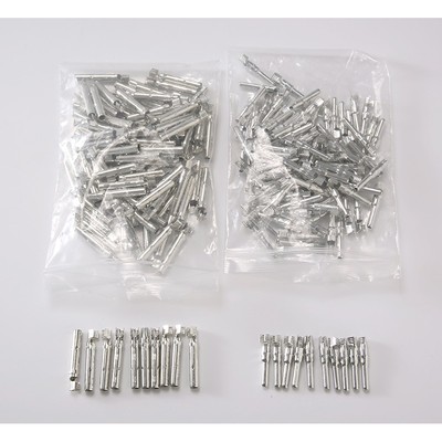 mc4光伏连接器公母内芯太阳能板线接头插针配件正负极开口型端子