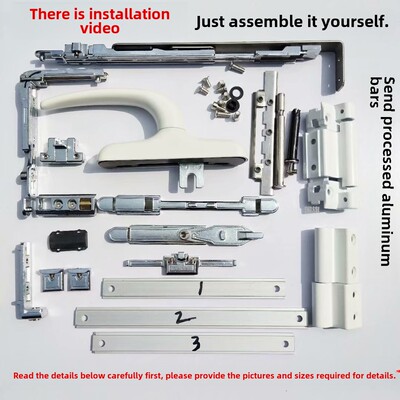 断桥铝平开口内倒窗五金配件内开窗更换上挂内开内倒内开上挂窗