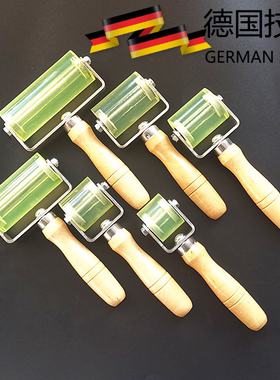 聚氨酯尼龙PU压轮防腐管道维修压辊标签即时贴双面胶压实塑料滚子