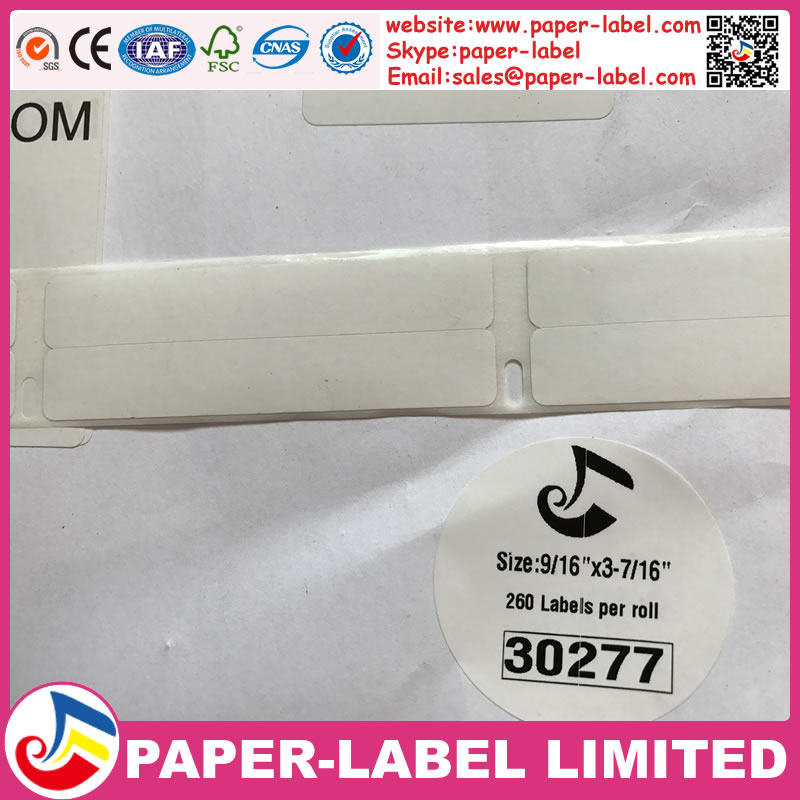 适用DYMO达美标签机色带30277 双排28*87 打印纸标签带