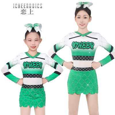 中小学花球啦啦操专业比赛服装儿童啦啦队演出服装拉拉队训练服