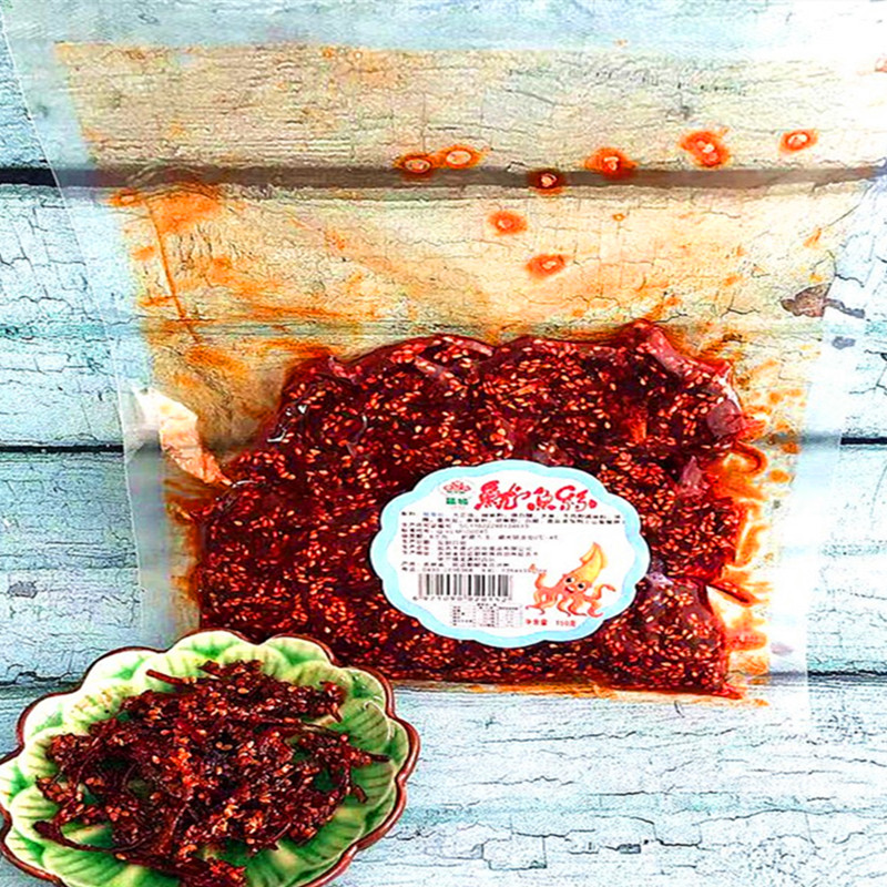延边特产零食 延城辣鱿鱼丝 包装小菜 朝鲜族美食 延吉辣干鱿鱼条